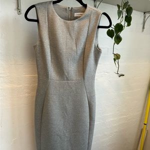 Calvin Klein - gray sheath dress